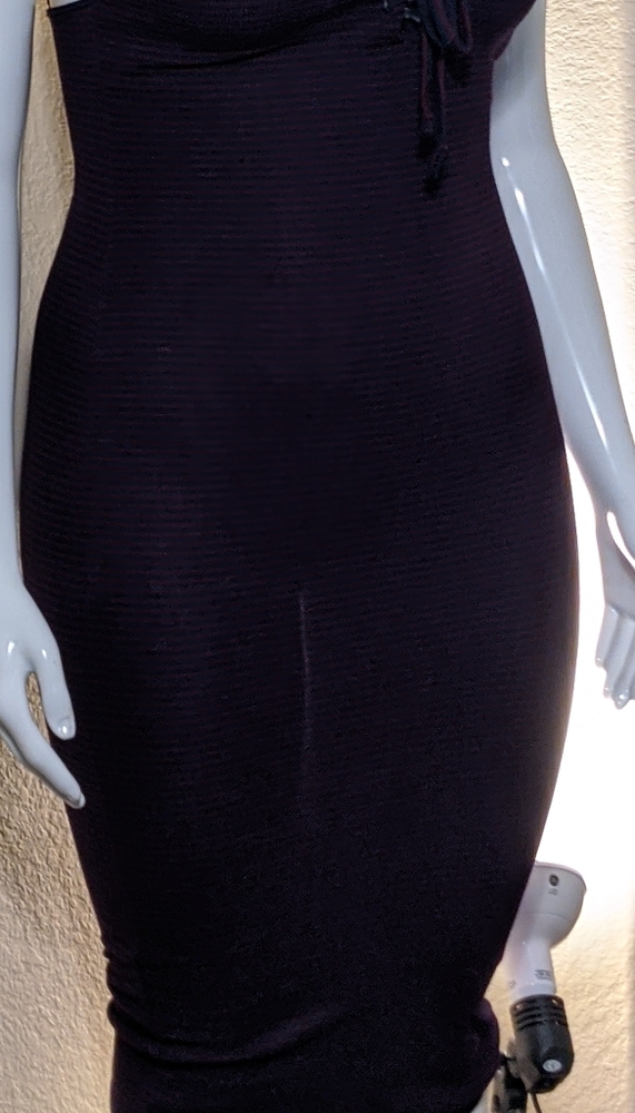 Stunning fitted Striped Navy Red Sexy Bodycon - Picture 2 of 10